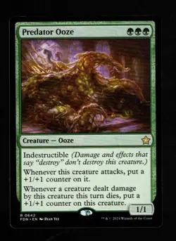 1 x Predator Ooze-Magic the Gathering-MTG-Foundations-Near Mint-rare - Image 1