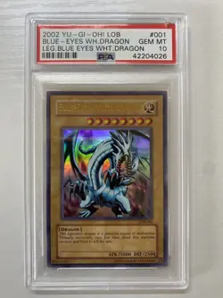 Yu-GI-Oh! - PSA 10 LOB-001 Blue Eyes White Dragon - 2002 MINT - Image 2