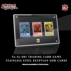 YUGIOH Stainless Steel Egyptian God Card Set Manga Art ENGLISH LIMITED Edition - Image 1