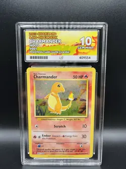 Charmander 001/034 Pokemon Card Classic Collection Holo ACE 10 - Image 1