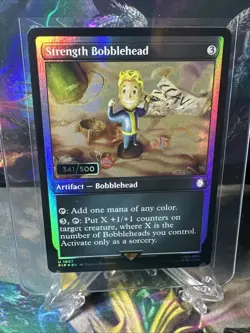 🪄STRENGTH BOBBLEHEAD ~ Serialized Foil 341/500 Fallout MTG M/NM🪄 - Image 2