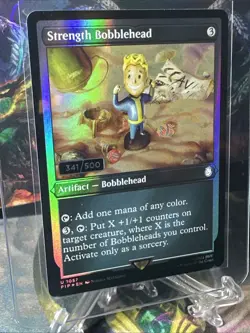 🪄STRENGTH BOBBLEHEAD ~ Serialized Foil 341/500 Fallout MTG M/NM🪄 - Image 5