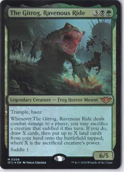 The Gitrog, Ravenous Ride Outlaws of Thunder Junction Foil - NM #206 MTG OTJ - Image 1