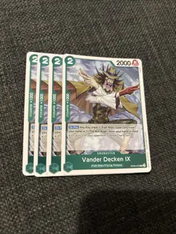 OP06-033 Vander Decken IX : Rare One Piece English TCG Card : 4x playset - Image 1