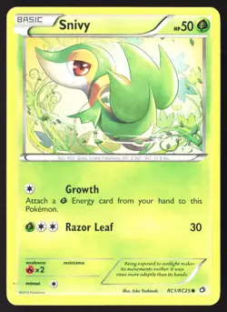 Snivy RC1/RC25 Legendary Treasures Radiant Collection Reverse Pokemon Card - Image 3