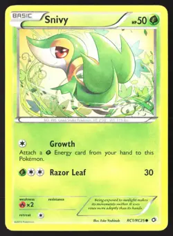 Snivy RC1/RC25 Legendary Treasures Radiant Collection Reverse Pokemon Card - Image 5