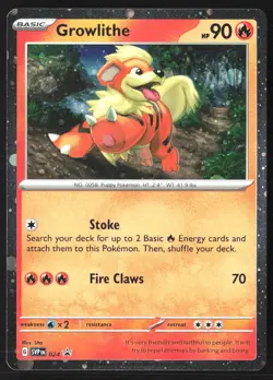 Growlithe SVP 024 Cosmos Holo Scarlet & Violet Black Star Promo Pokemon Card - Image 3