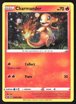 Charmander SWSH092 Cosmos Holo Black Star Promo Pokemon Card - Image 3