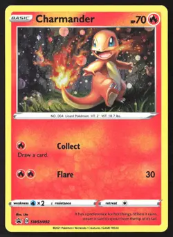 Charmander SWSH092 Cosmos Holo Black Star Promo Pokemon Card - Image 5