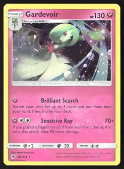 Gardevoir 141/214 Cosmos Holo Sun & Moon Lost Thunder Pokemon Card - Image 1