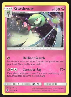 Gardevoir 141/214 Cosmos Holo Sun & Moon Lost Thunder Pokemon Card - Image 5