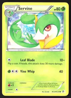 Servine RC2/RC25 Legendary Treasures: Radiant Collection Reverse Pokemon Card - Image 5