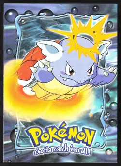 Wartortle E8 of 12 Topps Blue Logo Pokemon Card - Image 1