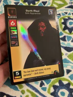 Darth Maul Rare Foil Decipher 1999 Young Jedi Menace of Darth Maul CCG Card - Image 2