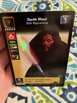 Darth Maul Rare Foil Decipher 1999 Young Jedi Menace of Darth Maul CCG Card - Image 4