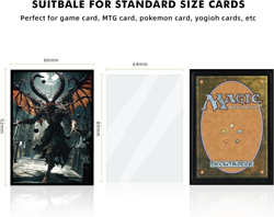100 PCS MTG Card Sleeves with Perfect Fit Inner Sleeves - Art Matte Finish - Sta - Image 3