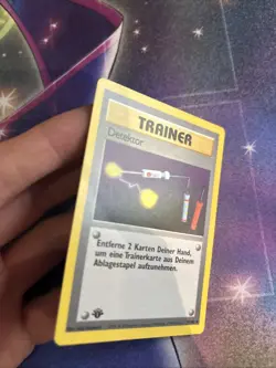 (VP) German Item Finder 74/102 Rare Base Set Pokemon Card MP (creased) - Image 4