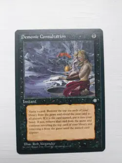 MTG [Magic the Gathering] Demonic Consultation [Ice Age] NM/M [Commander] - Image 1