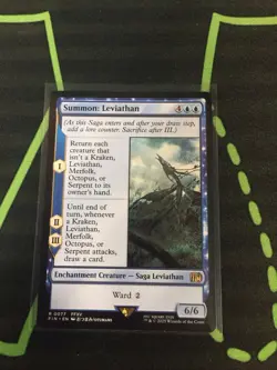 MTG Magic The Gathering Summon Leviathan FIN Rare Final Fantasy Commander - Image 1