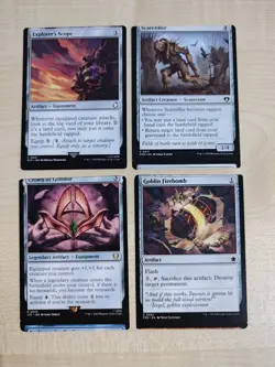 MTG Misprint EDH Artifacts x12 Miscut - Image 4