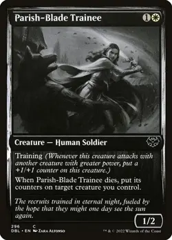 [MTG] Parish-Blade Trainee (296) (DBL) LP-HP - Image 1