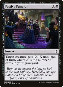[MTG] Festive Funeral (Foil) (087) (ELD) LP-HP - Image 1