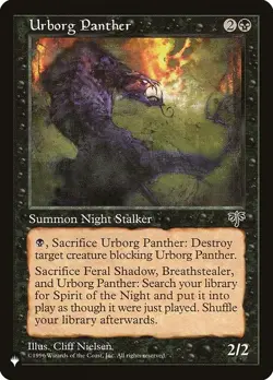 [MTG] Urborg Panther (MIR-150) (PLST) LP-HP - Image 1