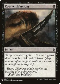 [MTG] Coat with Venom (DTK-91) (PLST) LP-HP - Image 1