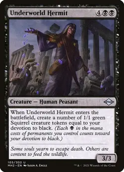 [MTG] Underworld Hermit (Foil) (105) (MH2) LP-HP - Image 1