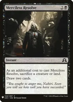 [MTG] Merciless Resolve (SOI-123) (PLST) LP-HP - Image 1