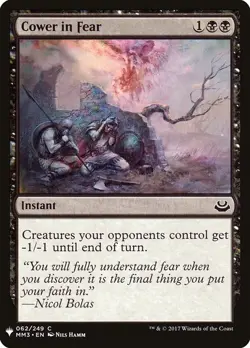 [MTG] Cower in Fear (MM3-62) (PLST) LP-HP - Image 1