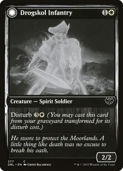 [MTG] Drogskol Infantry // Drogskol Armaments (277) (DBL) LP-HP - Image 1