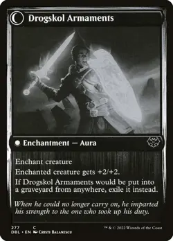 [MTG] Drogskol Infantry // Drogskol Armaments (277) (DBL) LP-HP - Image 2