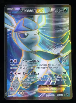 Pokemon Glaceon EX Ultra Rare - XY Fates Collide Set - Moderately Played-956f - Image 1