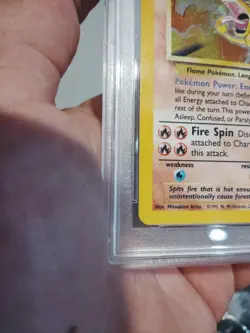 2000 POKEMON BASE SET 2 #4 CHARIZARD-HOLO PSA 7 - Image 5