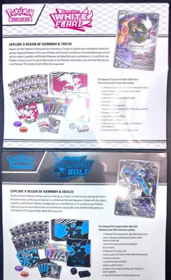 Pokemon Black Bolt and White Flare Elite Trainer Box ETB Set of 2 NEW & SEALED - Image 2