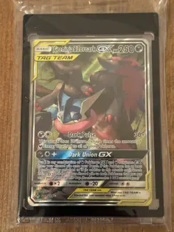 2019 Pokemon TCG Greninja & Zoroark GX 201/214 - Unbroken Bonds Alt Art Tag Team - Image 1