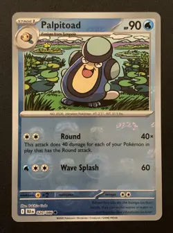Palpitoad 020/086 - MasterBall Reverse Holo - Black Bolt - Pokemon TCG - Image 1