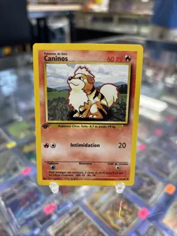 Caninos First Edition Base Set French Pokemon - Image 1