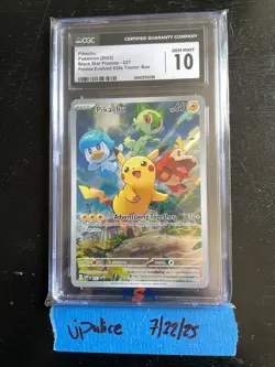 Pikachu 027 Sv: Scarlet & Violet Promo Cards Holo Pokemon - CGC 10 GEM MINT - Image 2