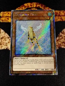 YUGIOH • TREEBORN FROG • PLATINUM SECRET RARE • RA03-EN161 • 1st EDITION • NM - Image 2