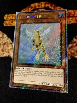 YUGIOH • TREEBORN FROG • PLATINUM SECRET RARE • RA03-EN161 • 1st EDITION • NM - Image 3