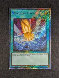 Yugioh - Smashing Ground RA03-EN135 1st Edition Platinum Secret Rare NM - Image 1