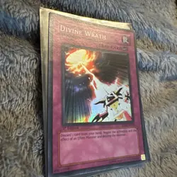Divine Wrath 1st Edition - Super Rare Holo Foil Yugioh Card Trap EX - Image 3