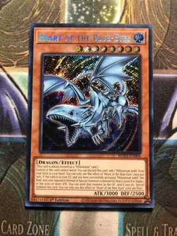 *** HEART OF THE BLUE-EYES *** 1ST EDITION SECRET RARE ROTA-EN004 YUGIOH - Image 1