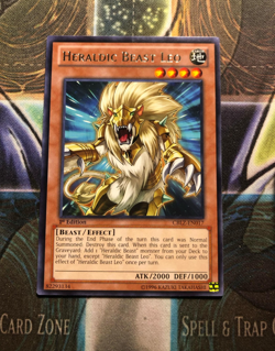 *** HERALDIC BEAST LEO *** 1ST EDITION RARE CBLZ-EN017 (NM) YUGIOH! - Image 1