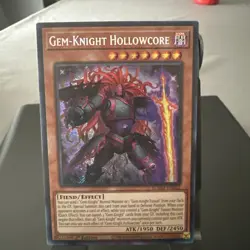 Yugioh Gem-Knight Hollowcore BLMM-EN022 Secret Rare 1st Ed Near Mint - Image 1
