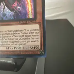 Yugioh Gem-Knight Hollowcore BLMM-EN022 Secret Rare 1st Ed Near Mint - Image 5