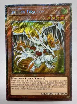 Yugioh Debris Dragon RA03-EN214 1st Edition Platinum Secret Rare NM - Image 1