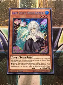 * GHOST SISTER & SPOOKY DOGWOOD * 1ST EDITION SECRET RARE DANE-EN025 YUGIOH - Image 1